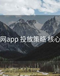 黑料网app 投放策略 核心要点