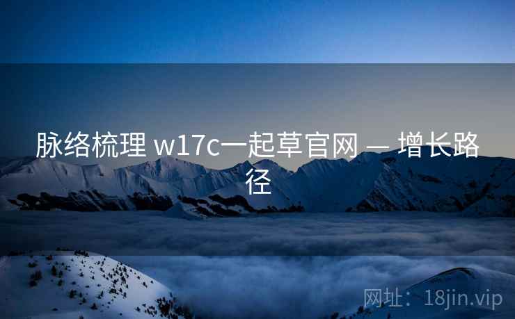 脉络梳理 w17c一起草官网 — 增长路径