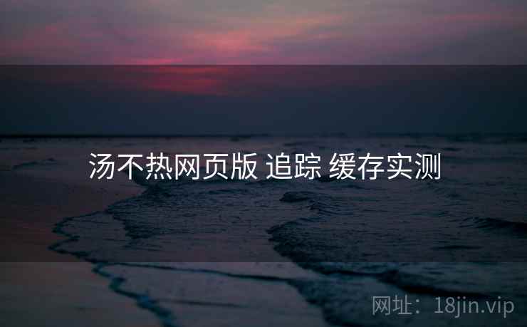 汤不热网页版 追踪 缓存实测 汤不热网页版 追踪 缓存实测